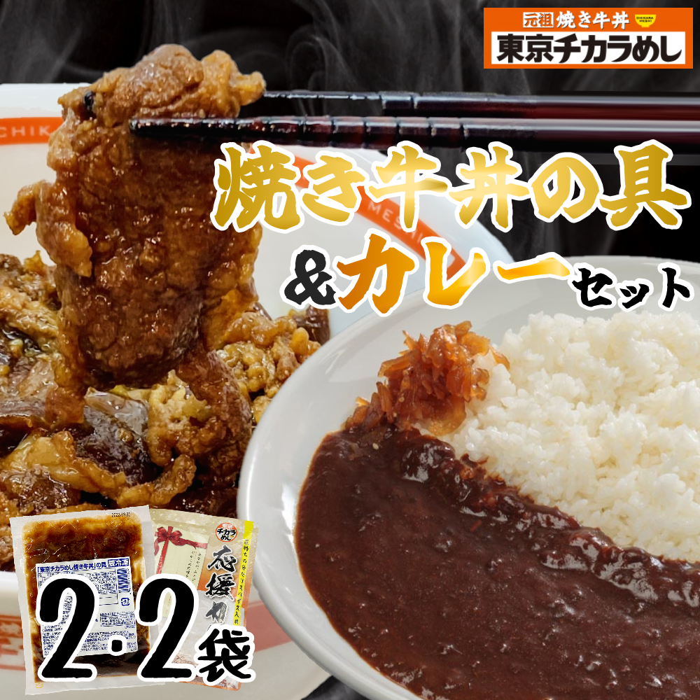 東京チカラめし　新焼き牛丼の具＆カレー　おためしセット